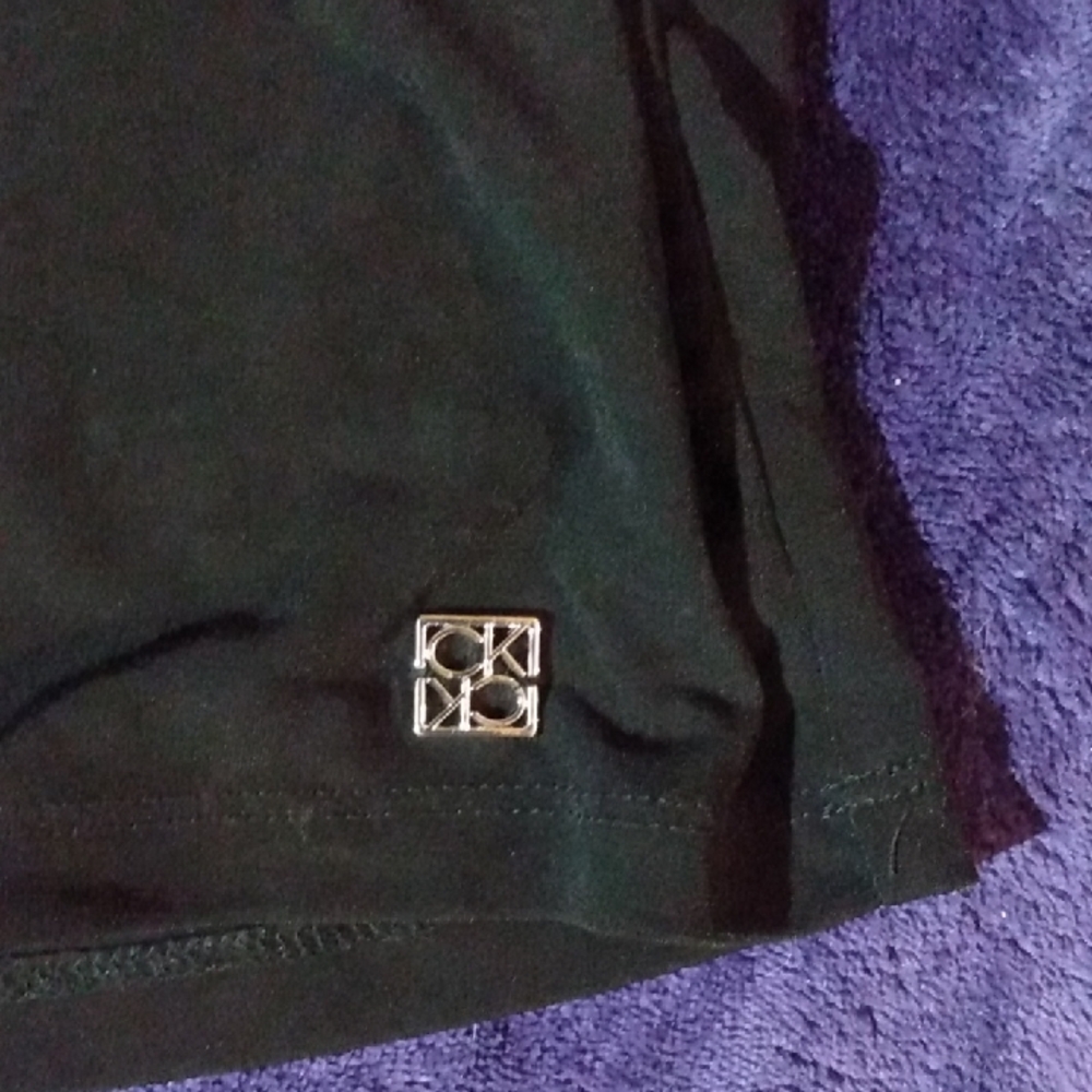 Calvin Klein Black Puff Sleeve Blouse - Picture 4 of 5